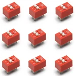 Fielect 20pcs Dip Switch Horizontal Toggle 1-2 Positions 2.54mm Pitch For Cir.... Fixed Price $18.06.