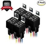 5 Pack 12v 30/40 Amp 5-pin Spdt Automotive Relay W/ Wires & Harness Socket Set. Fixed Price $12.32.