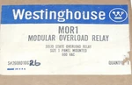 Westinghouse Mor-1 Mor1 Modular Overload Relay 27 Amp 600 Vac 2608d10g26. Fixed Price $350.00.