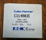 Cutler Hammer C314an3e Overload Relay Ser A3 0.65 - 1a New. Fixed Price $12.63.