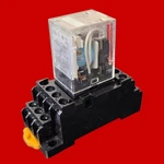 Omron 24 Vdc Miniature Power Relay, 4-pole, Plug-in Terminal, My4zn-d, With Pyf1. Fixed Price $18.00.