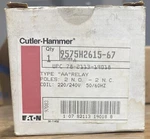Eaton Cutler-hammer 9575h2615-67 Type Aa Relay. Fixed Price $75.00.