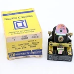 Square D Ac Control Relay Model 8501 Co-5 - 24volt 60hz Coil 55640 Nos. Fixed Price $13.99.