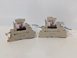 Lot Of 2: Omron 1727cx, 10a, 250v Industrial Relay Socket Bases With Relays. Fixed Price $19.99.