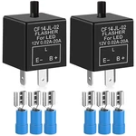 Gebildet 2 Pieces 12v 3 Pin Electronic Led Flasher Relay 0.1w-150w Black-12v. Fixed Price $18.07.