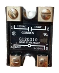 Gordos G120d10 Solid State Relay, Control: 3-32vdc, Contact: 120vac 10a Nos. Fixed Price $20.00.