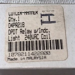 Eaton D4 Spade Plug-in Relay W/indicator Light Dpdt 240vac Coil 10a D4pr21b. Fixed Price $13.25.