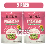 Biena Crispy Roasted Edamame 2 Pack Himalayan Pink Salt 18oz High Protein Snack. Fixed Price $36.99.