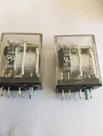 2 New Nte Electronics R12-11d5-24 Relay5amp 240vac/ 28vdc Plug-in/solder Term.. Fixed Price $9.50.