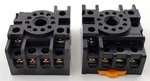 Lot Of 2 Omron Pf113a-e Track Mounted Mk Relay Sockets 3pdt Din Rail Mount. Fixed Price $13.99.
