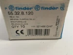 New 55.32.8.120 Finder Relay, Dpdt, 10a, 120vac Coil. Fixed Price $9.99.