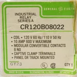 General Electric Cr120b08022 Industrial Control Relay 120 Vac Coil 600 Rated. Fixed Price $125.00.