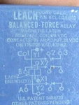 Leach Good Used Aircraft Relay Balanced For Ms27742-1 Force Magnetic Latched 3p. Fixed Price $100.00.