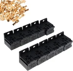 Pack Of 10 Relay Base Holder 5 Pin Socket With 50 Terminals 6.3mm/0.24in Kits. Fixed Price $10.54.