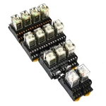 (lot Of 13) Omron My4n Miniature 4-pole Power Relays W/ Indicator And Sockets. Fixed Price $47.99.
