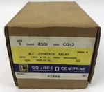 Square D 8501 Cg-3 A.c. Control Relay, Series B, 120v 60 Hz *new* *original Box*. Fixed Price $90.00.