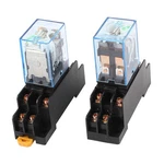 2pcs Ly2n-j Dc 12v Coil Voltage 8pin Dpdt Power Electromagnetic Relay W Socket. Fixed Price $17.62.