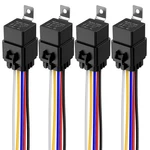 4pcs 40/30 Amp Waterproof Relay Switch 12awg Harness Set With Built-in Diode- 12. Fixed Price $31.99.