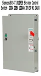 Siemens Ecs4t1r1gf3b Elevator Control Switch - 200a 208v 120vac Gn 3p N1 2aux. Fixed Price $3427.14.