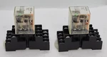 Lot Of 2 - Dayton 1ehp0 120-240vac 3a Power Relay & A-b 700-hn128 Socket Rc1-6. Fixed Price $39.99.