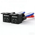 Weasch 2 Pack 48v 40a Car Relay Harness, 4-pin Spst, 12awg Harness. Fixed Price $20.50.