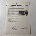 General Electric Stereo Console Phonographs Model D264 Specification Sheet. Fixed Price $6.29.