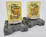 (lot Of 2) Rr3pa-u Idec Relay 120v Sr3p-06 Base *next Day Option*. Fixed Price $31.10.