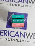 Cutler Hammer Pushbutton Start, Motor Run, Stop, With Contact Block Kla2. Fixed Price $40.00.