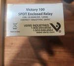 Veris Victory 100 Spdt Enclosed Relay 10-30vac/vdc 120v 10amp. Fixed Price $16.00.