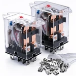 2pcs Dc 12v Coil 8 Pin 10a Dpdt Led Indicator Electromagnetic Power Relay Genera. Fixed Price $12.62.