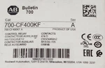 Allen Bradley 700 Cf400kf 230 Vac 4 No Control Relay. Fixed Price $65.00.