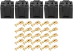 Senzeal 30a 5 Pin Relay Connector Socket With 25 X 6.3mm Terminals Car Truck.... Fixed Price $13.15.