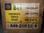 1 Allen-bradley 849-zob32 Pneumatic Timing Relay. Fixed Price $455.68.