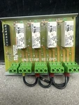 Unistar Relays Board W/ 4x P&b T75s5d112-12 12v Lr45064 10a 240vac. Fixed Price $75.00.
