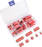 40pcs Double Row Dip Switch Assorted Kit 1 2 3 4 6 8 10 12 Position 2.54mm Pcb M. Fixed Price $15.72.