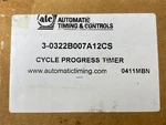 Automatic Timing & Controls 3-0322b007a12cs Cycle Progress Timer 322b Series. Fixed Price $407.65.