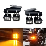 Amber 80w Cree Led Pods W/ Lower Bumper Brackets, Wiring For 10-14 Ford Raptor. Fixed Price $146.09.