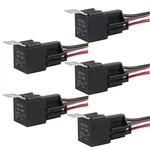 Diann 5pcs Car Relay With Harness 12v 40a 5 Pin Spst Sockets. Fixed Price $20.10.