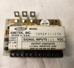 Ametek Panalarm Relay Pn: 70tcf1-125d 12 Vdc Logic Supply 2a Max. Fixed Price $19.97.