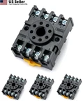 Qwork 8 Pin Relay Socket 4 Pack 600v 10a Octal Base Mk2p Dpdt From Usa. Fixed Price $8.88.