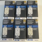 Eaton Slim Tamper Resistant Afci Receptacle 15a/125v Traf15la Lit Almond Lot6. Fixed Price $79.00.