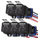 5 Pack Waterproof Relay Kit, 12v 40a, 4 Pin Spst, Heavy Duty 14 Awg Tinned. Fixed Price $35.99.