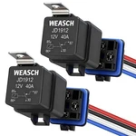 Weasch 2 Pack Waterproof Relay Kit, 12v 40a, 4 Pin Spst, Heavy Duty 14 Awg Ti.... Fixed Price $14.92.