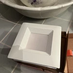 Utilitech 2700k Soft White Led Recessed Retrofit Downlight Dimmable Square - New. Fixed Price $26.00.