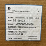 Ge Multilin 369-hi-0-m-f-0-0-0 Motor Management Relay Metering Fiber Optic. Fixed Price $8499.00.