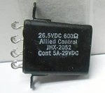 Jhx-2052 Allied Controls Relay 5 A/29 Vdc/600 Ohms/115 Vac/8 Hooks New Old Stock. Fixed Price $15.00.