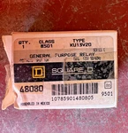 Square D Ku13v20 General Purpose Relay Class 8501 Ser C 3pdt 120v 50/60hz. Fixed Price $45.00.
