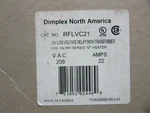 Dimplex Rflvc21 24v Low Voltage Relay With Transformer 208vac New!!! In Box. Fixed Price $28.95.