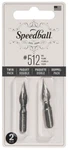 Speedball Hunt #512 Pen Nibs- Bowl 2pk-pointed - 5a00378w-1h896. Fixed Price $11.93.