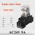 Ac 24v 5a Coil Dpdt 8 Pin Red Led General Purpose Power Relay W Socket Base. Fixed Price $8.60.